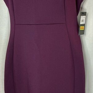 Chic Sheath Dress in Deep Purple